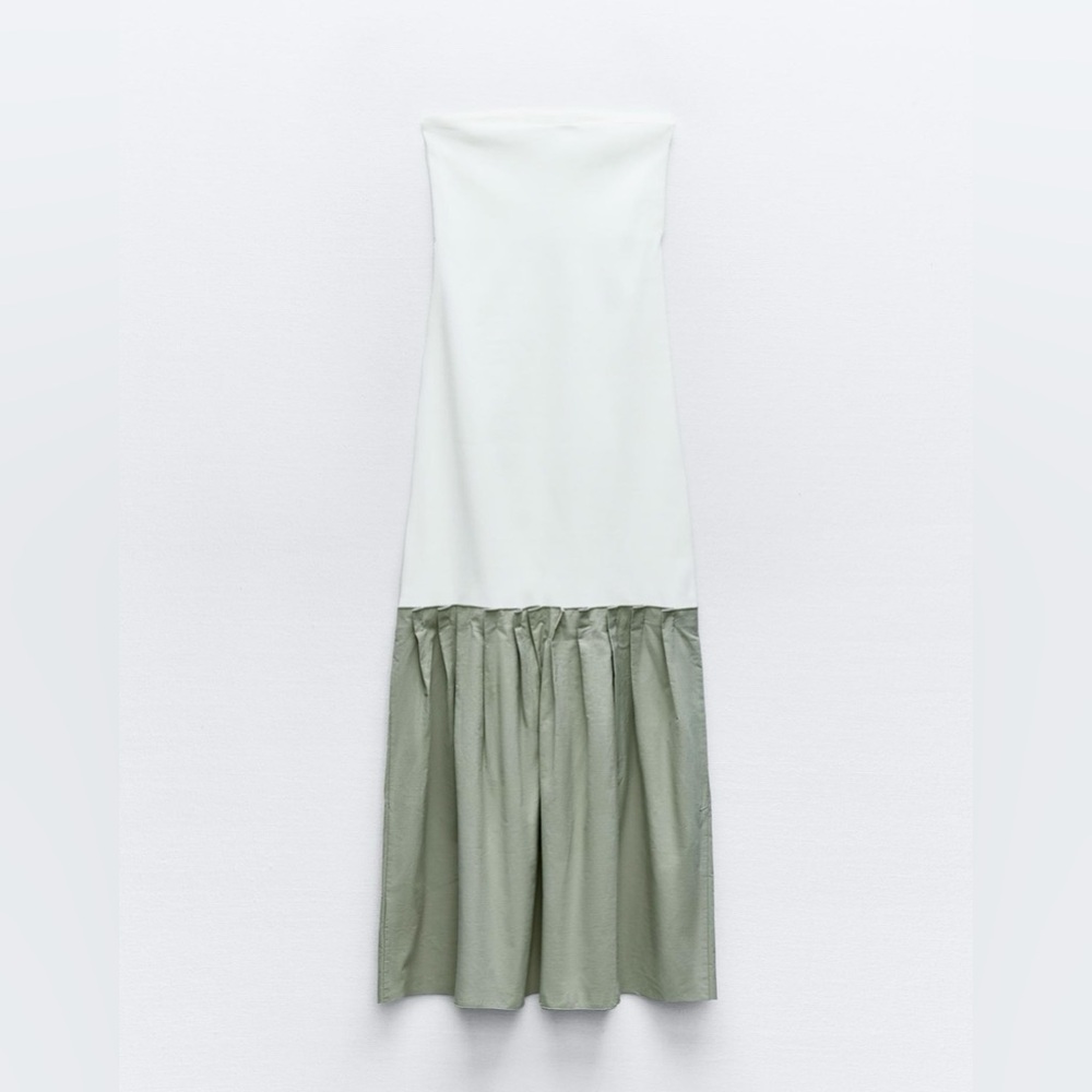 ZARA contrasting midi dress - Picture 5 of 9